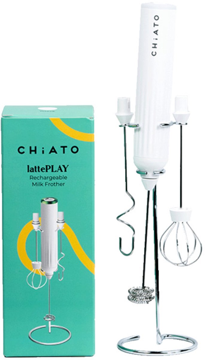 CHiATO lattePLAY Mjölkskummare – Vit