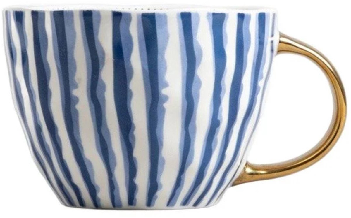 Homla ARWAL Blue Stripes mugg, 450 ml