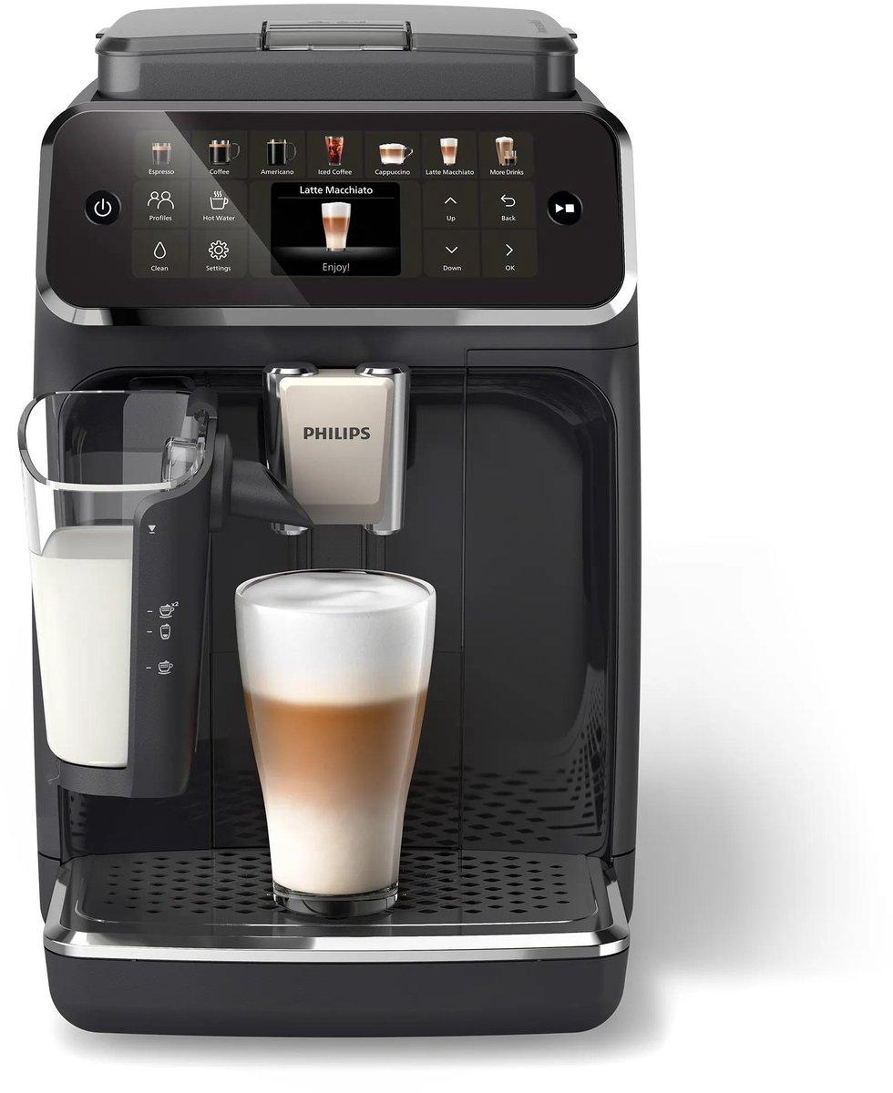 Philips 4400 LatteGo EP4441/50 Helautomatisk kaffemaskin - Svart