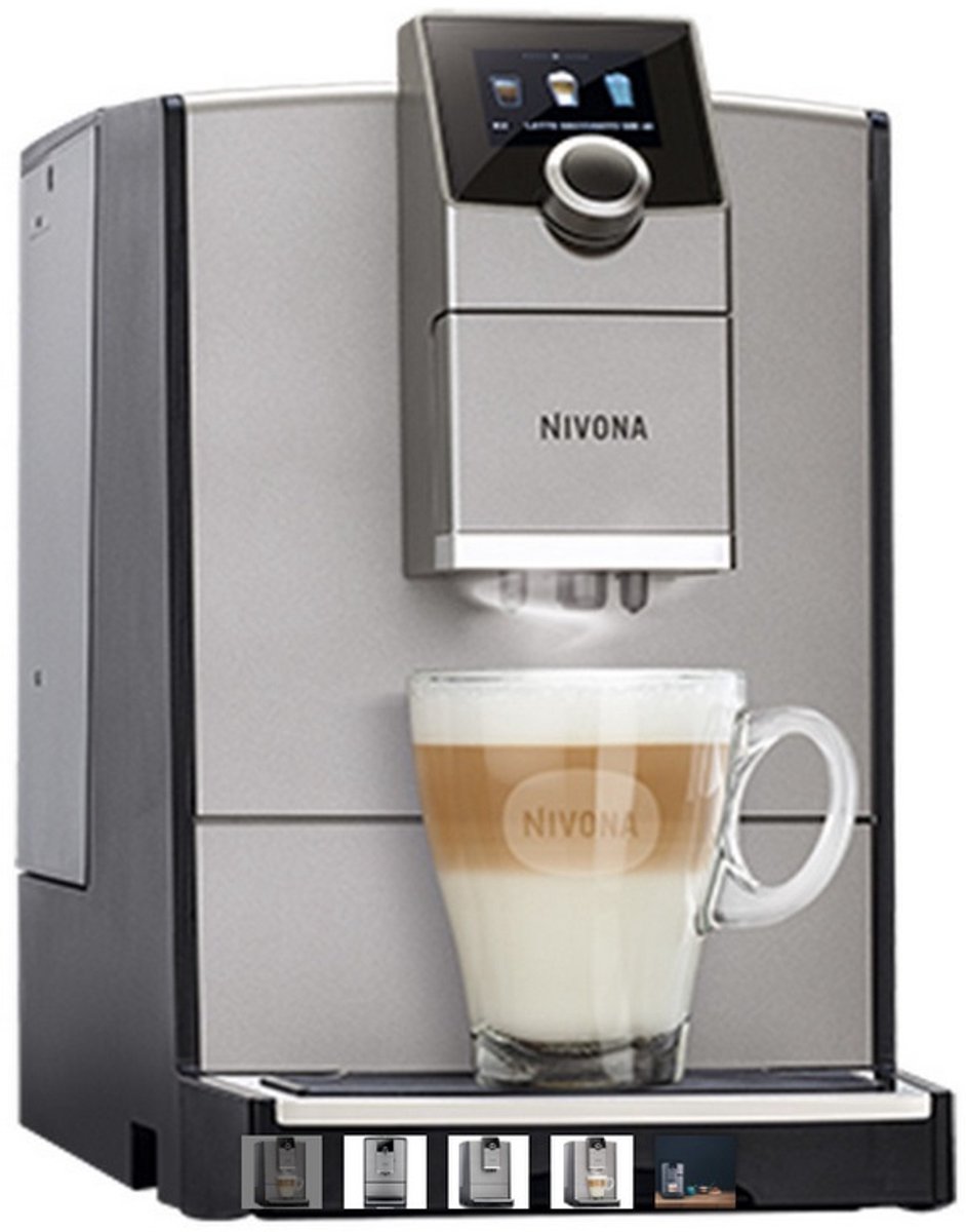Nivona CafeRomatica NICR 795 Helautomatisk kaffemaskin med bönor - Titan