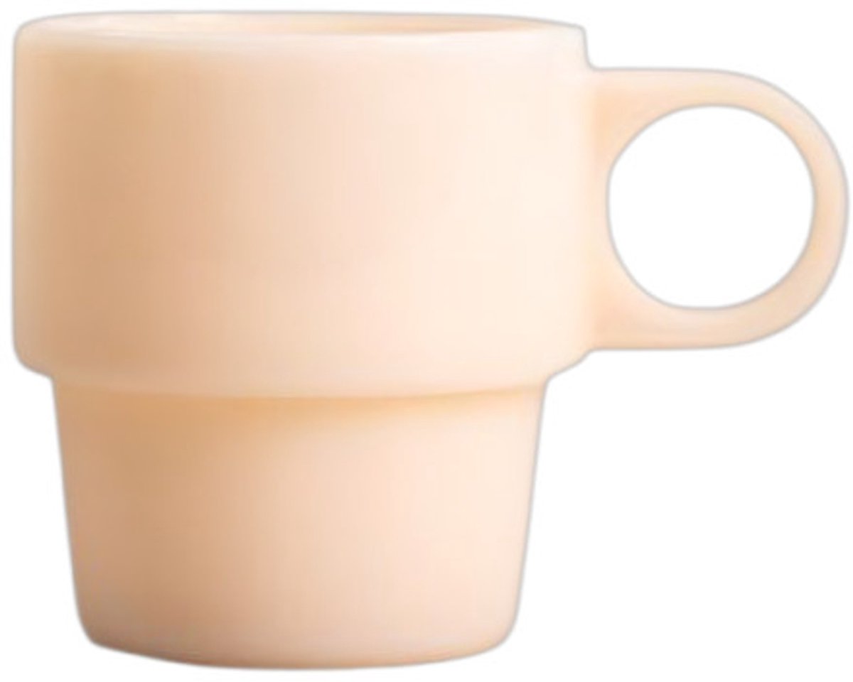 Homla PALLORA Beige glas med handtag, 250 ml