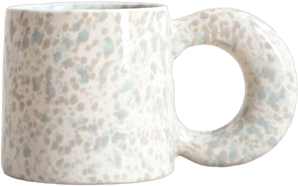 Homla MORNE Spotted Grey mugg, 300 ml