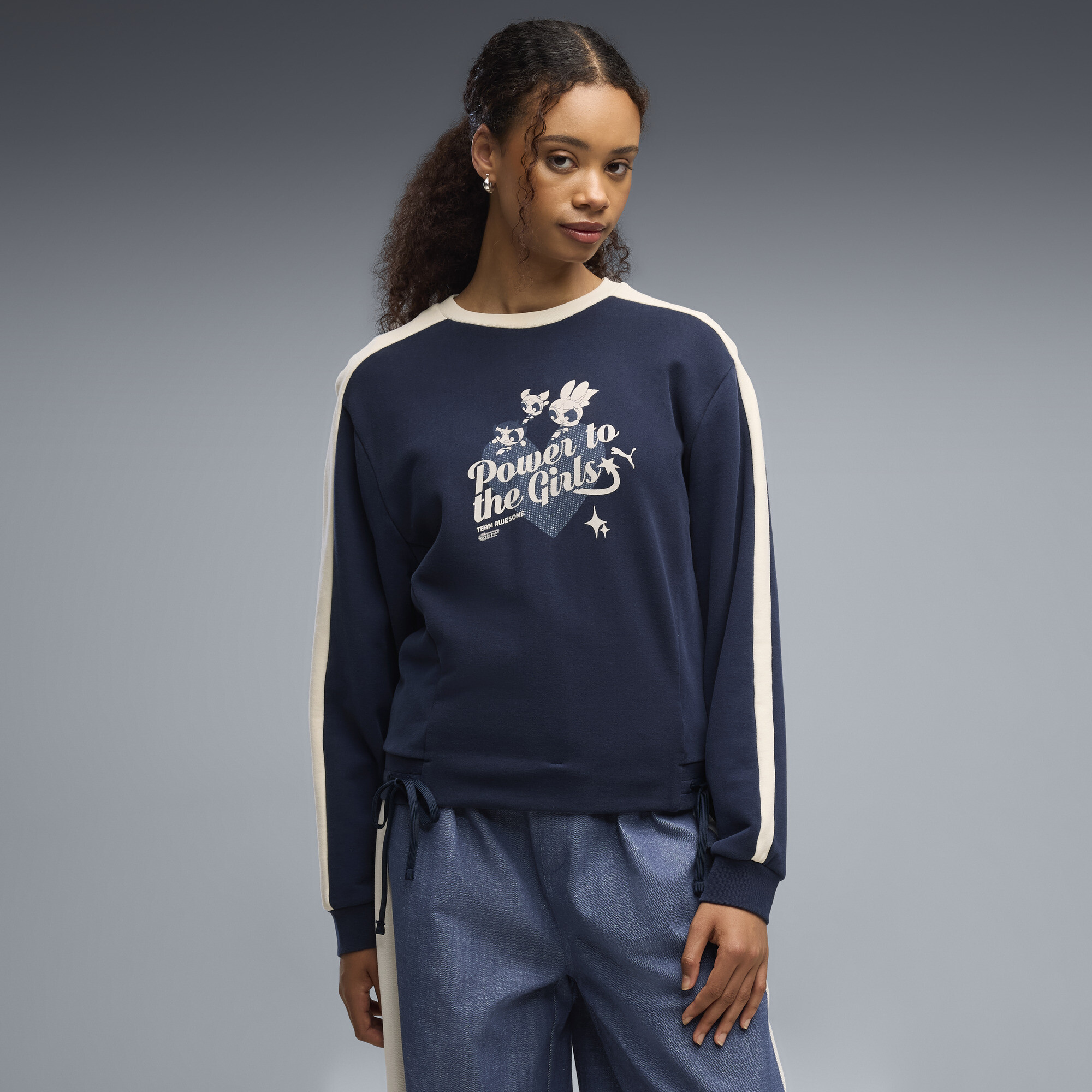 PUMA x POWERPUFF GIRLS Sweatshirt Damen, Kleidung, Blau, 3XL