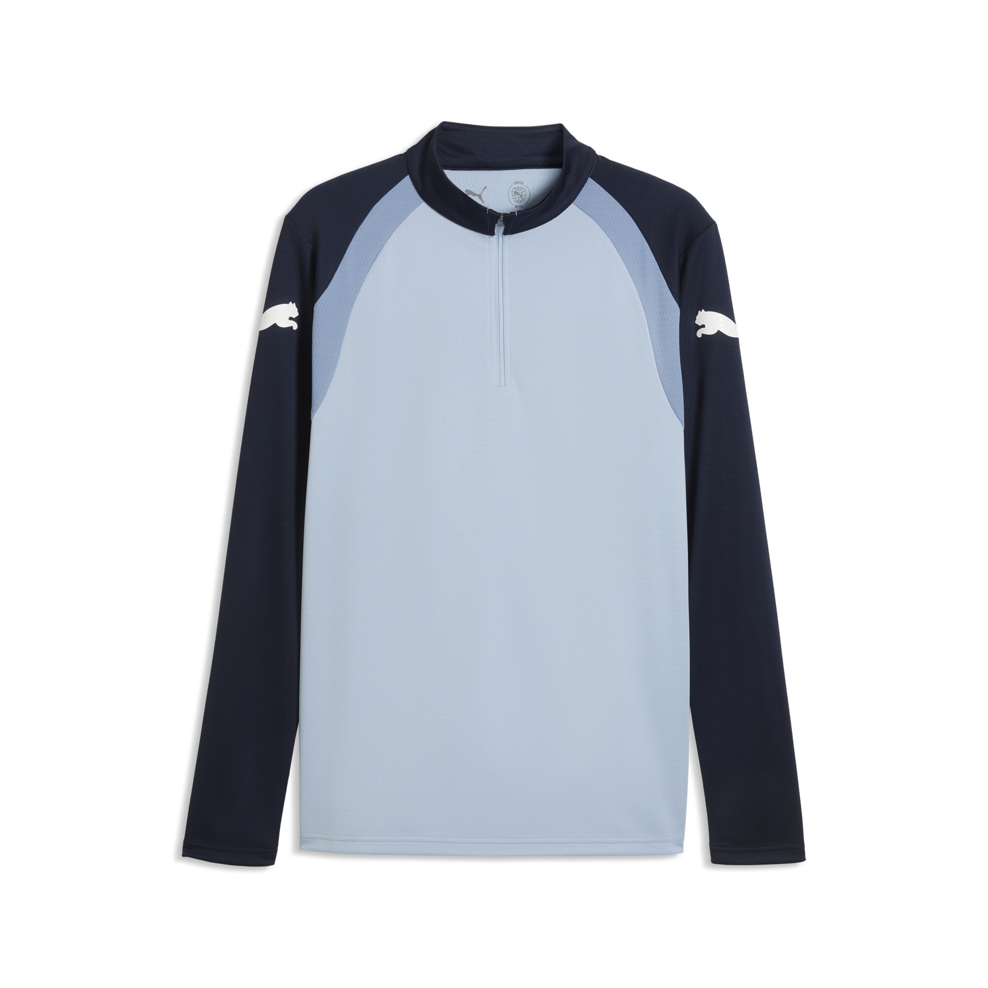 PUMA individualFINAL Slim Langarmtop mit Reißverschluss bis zum Hals Herren, Accessoires, Blau, XL