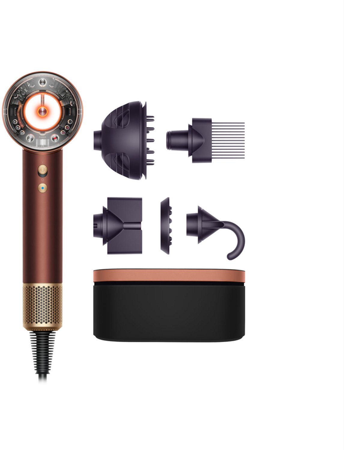 Dyson Tactical Supersonic Nural™ hairdryer Curly+Coily Plum Copper