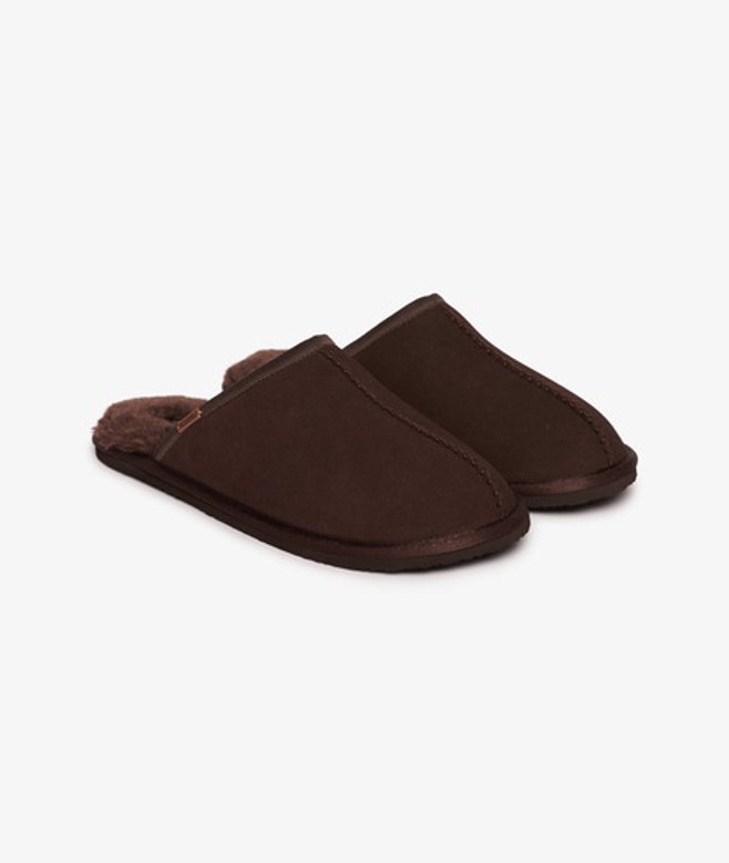 Superdry Herren Mule Hausschuhe Brown - Größe: 6-7