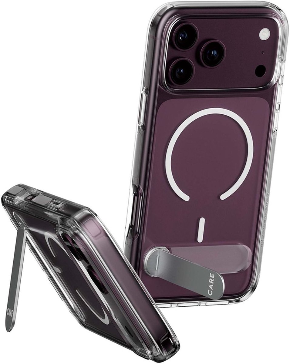 PanzerGlass CARE Kickstand Case Clear MagSafe iPhone 18 Pro Max/17 Pro