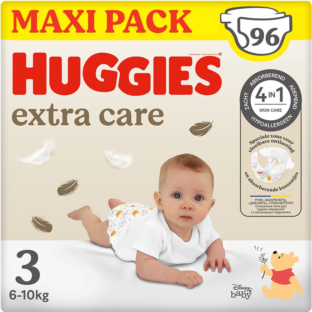 Extra Care Windeln, Nr. 3, 6-10 kg, 96 Stück, Huggies