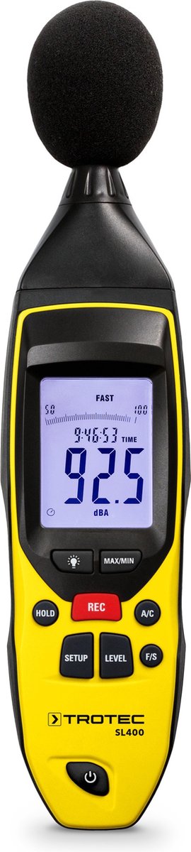 Misuratore di livello sonoro SL400 con certificato di calibrazione incluso