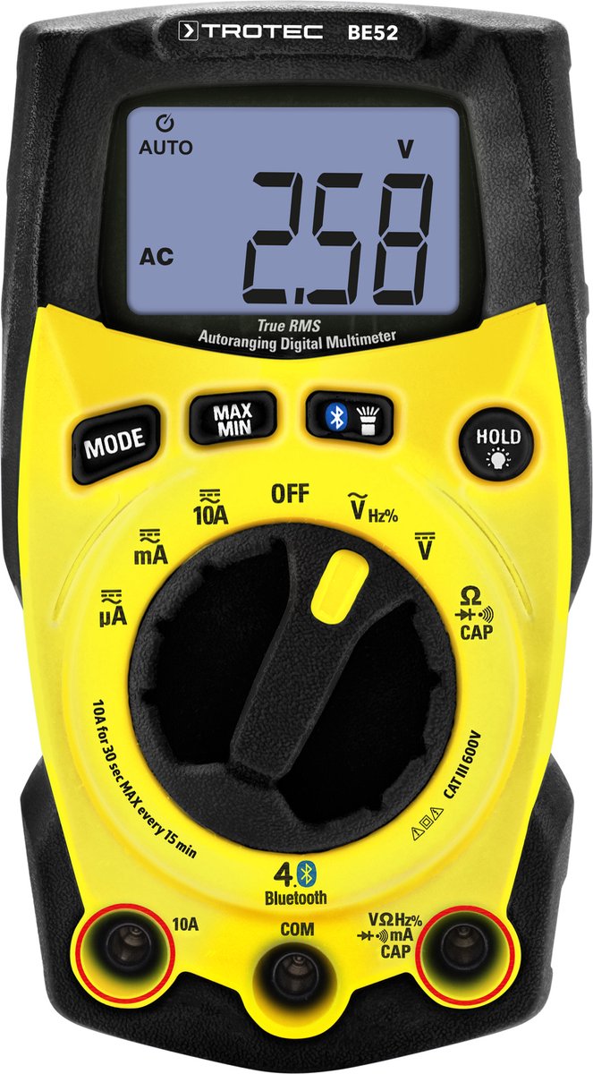 Multimetro digitale True RMS BE52