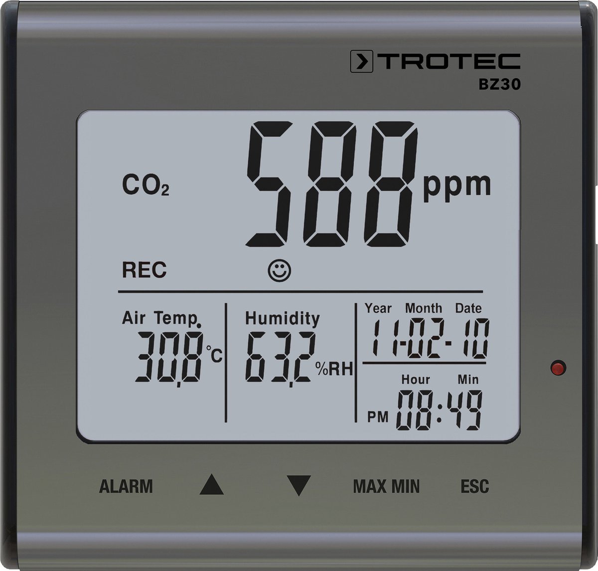 CO2-luftkvalitetsdatainspelare BZ30
