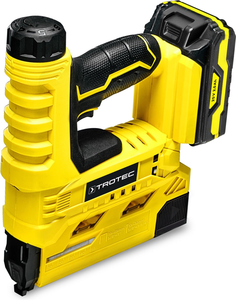 Batteridriven häftpistol PTNS 10-20V inkl. batteri och laddare