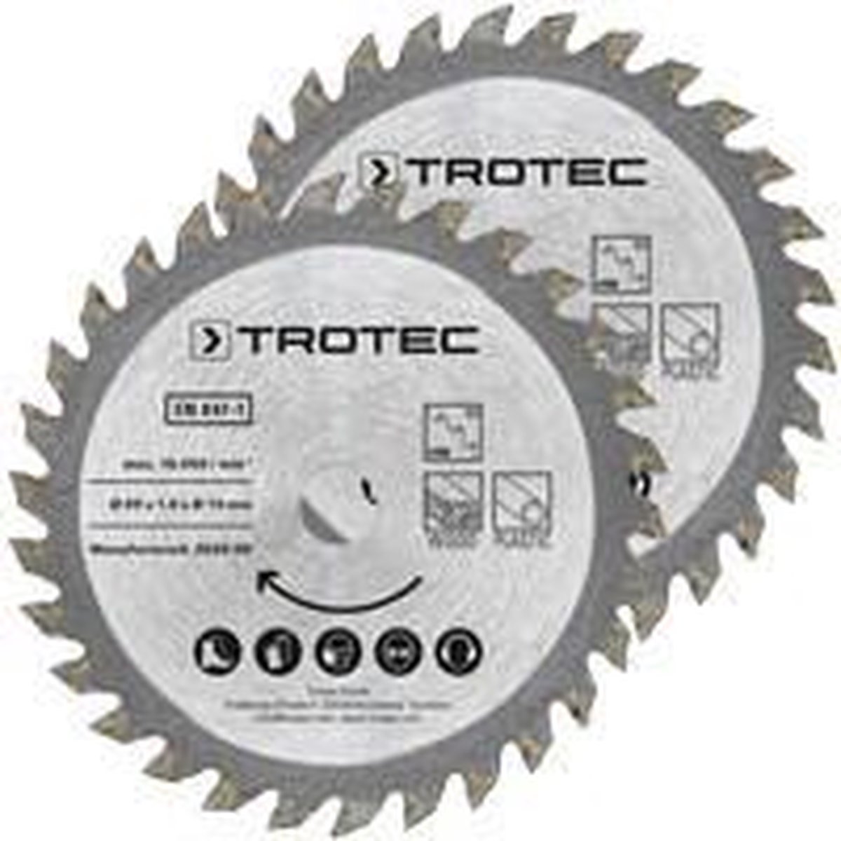 Set med 3 TCT nedsänkbara sågblad Ø 89 mm, 2-delar