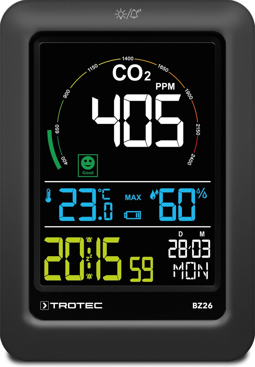 Trotec Moniteur de qualité de l'air CO2 BZ26