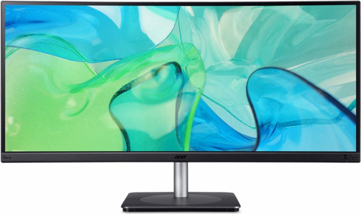 Acer CB3, Vero CB343CUR, Böjd bildskärm, Svart, UW-QHD, HDR 10, IPS, Anpassad synkronisering