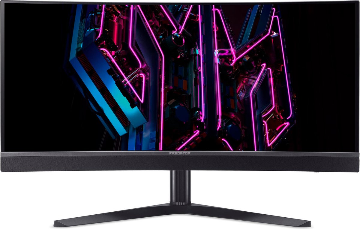 Predator X, X34V, OLED Böjd Spelskärm, UW-QHD, 175Hz, OLED, Svart