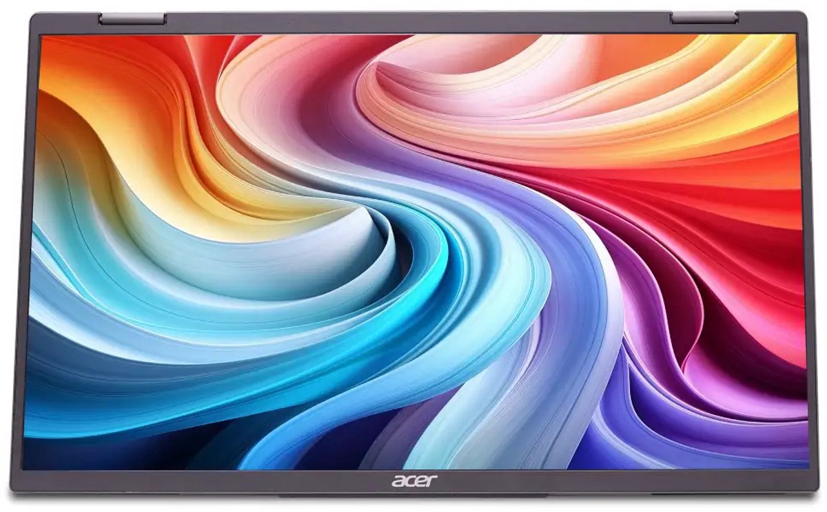Acer PD3, PD163Q, Dubbel hopfällbar bärbar monitor, 15,6" Full HD, IPS-panel