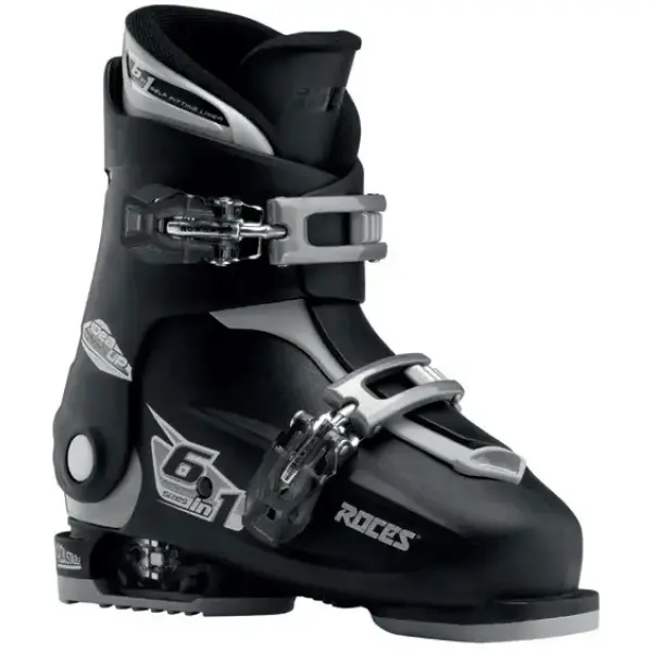 Skischuhe Kinder Roces Idea Up 6in1 Junior Verstellbar (19-22 - Schwarz/Silber)