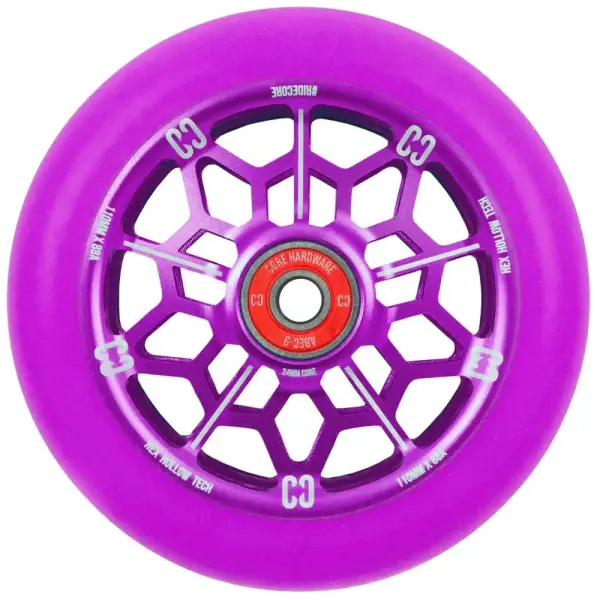 Stunt Scooter Rolle CORE Hex Hollow (110mm - Lila)
