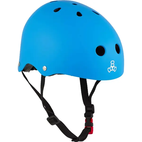 Skate Helm Kinder Triple Eight Lil 8 Staab (46-52 - Neon Blue)