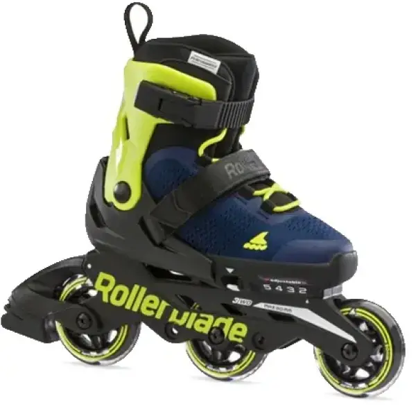 Inliner Kinder Rollerblade Microblade 3WD (Blue Royal/Lime - 36.5-40.5)