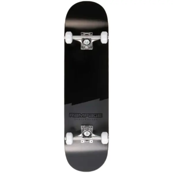 Skateboard Komplettboard Rampage Plain Third (7.75" - Schwarz)