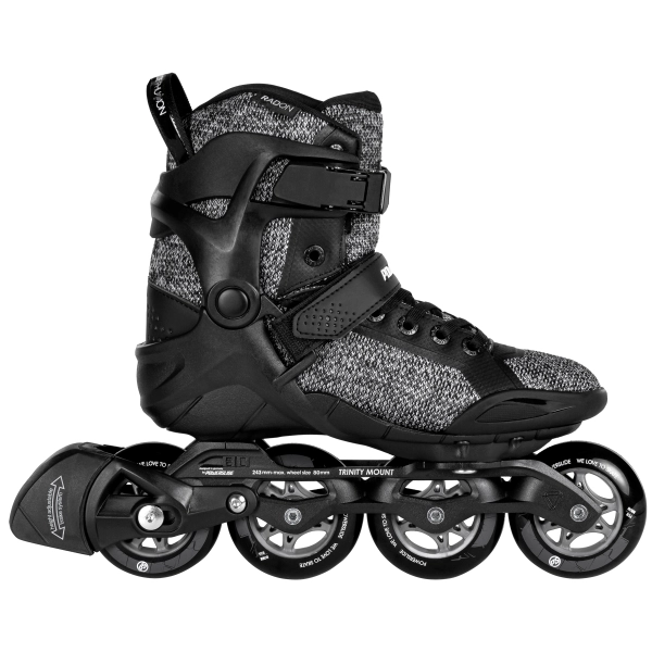 Inline Skates Powerslide Phuzion Radon 80 (Schwarz/Weiß - 46)