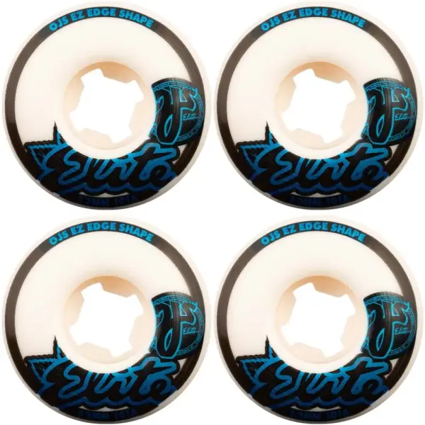 Skateboard Rollen OJ's Elite EZ Edge 101A 4 Stk. (54mm - Weiß/Schwarz/Blau)
