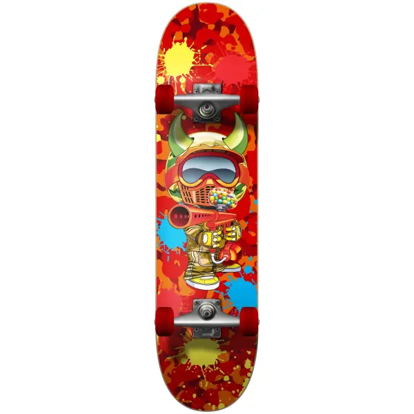 Skateboard Komplettboard Speed Demons Paintballer (7.5" - Rot)