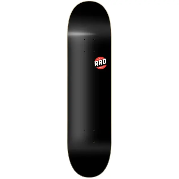 Skateboard Deck RAD Blank Logo (8" - Schwarz)