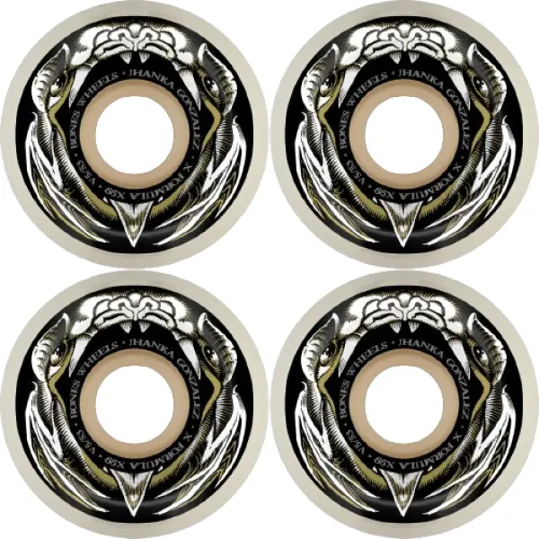 Skateboard Rollen Bones Jhanka Gonzalez 4 Stk. (53mm - Weiß)