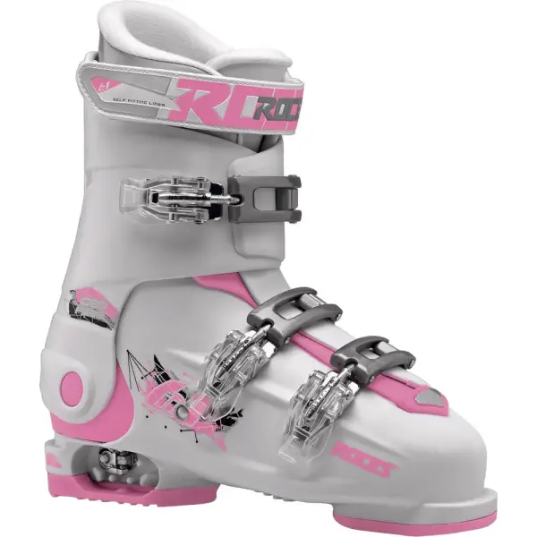 Skischuhe Kinder Roces Idea Free 6in1 Junior Verstellbar (22.5-25.5 - Weiß/Pink)