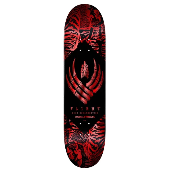 Skateboard Deck Powell Peralta Skeleton Flight (8.38" - Rot)