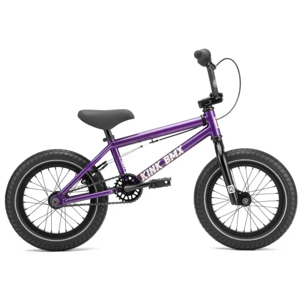 BMX Rad Kinder Kink Pump 14" (14.5" - Gloss Digital Purple)