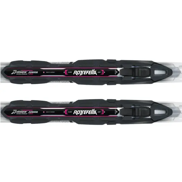 Rottefella Xcelerator Junior Classic Bindings (Schwarz/Pink)