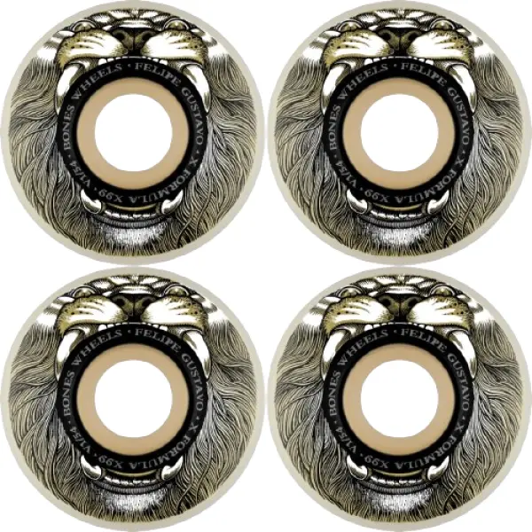Skateboard Rollen Bones Felipe Gustavo 4 Stk. (54mm - Weiß)