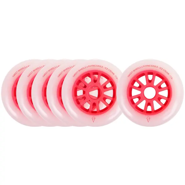 Inliner Rollen FlyingEagle Ice Cream Speed (110mm - Rot)