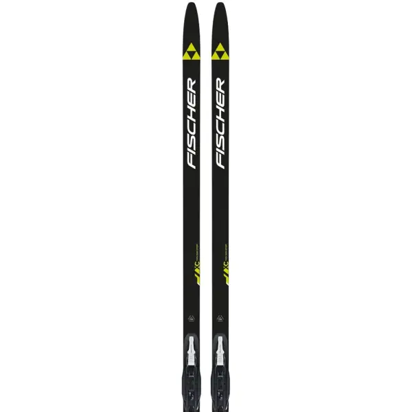 Langlaufski Klassisch Fischer Twin Fell Sport EF + Bindung (184cm - Schwarz)