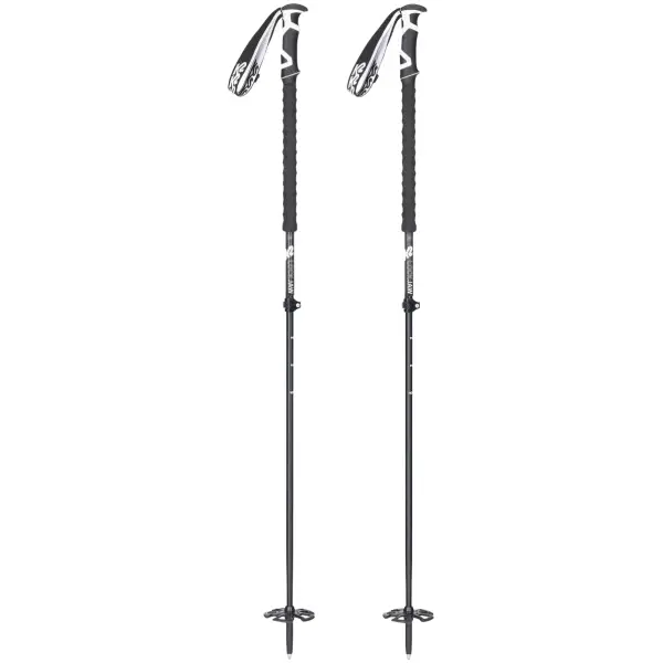 K2 Lockjaw Carbon Langlaufstöcke (90cm-130cm - Schwarz/Weiß)