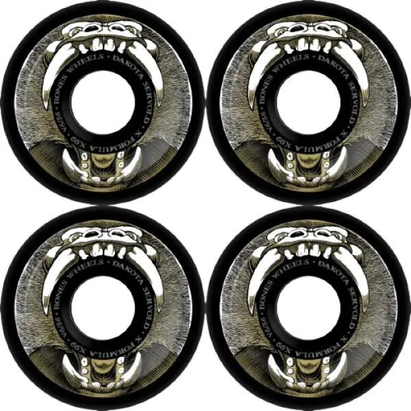 Skateboard Rollen Bones Dakota Servold 4 Stk. (56mm - Schwarz)