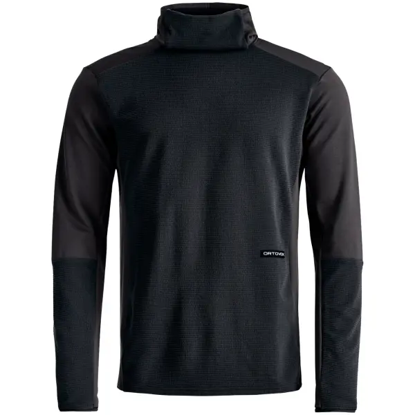 Couche Intermédiaire Ski Ortovox Fleece Cord Sweat à capuche (M - Black Raven)