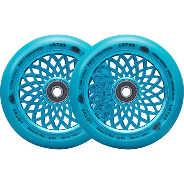 Roues Trottinette Freestyle Root Lotus Pack de 2 (110mm - Radiant Blue)