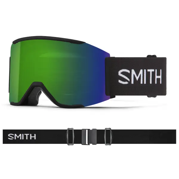 Masque De Ski Smith Squad Mag (Black/Sun Green Mirror)