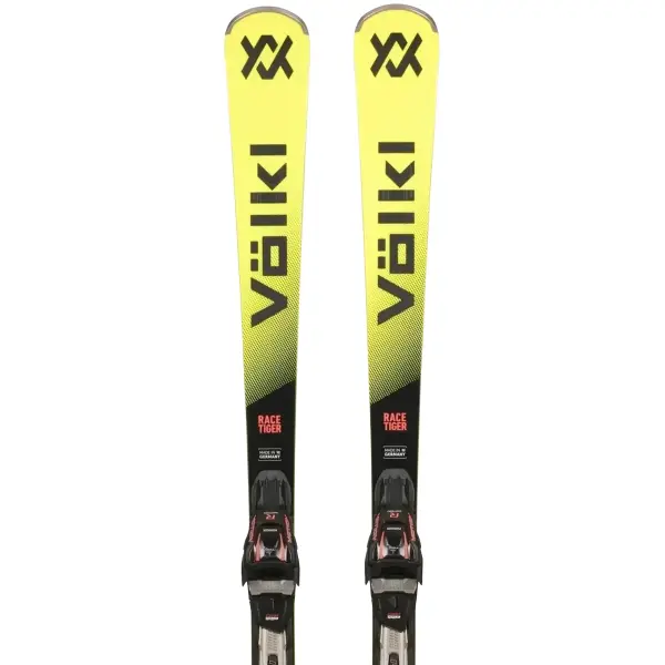 Ski Slalom Völkl Racetiger SL + Rmotion-T 12 (150cm - Jaune)