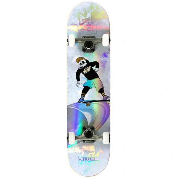 Skateboard Complet Enuff Skully Hologram (7.25" - Blanc)