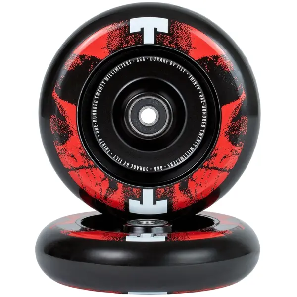 Roues Trottinette Freestyle Tilt Durare Selects Skulls (120mm - Rouge)