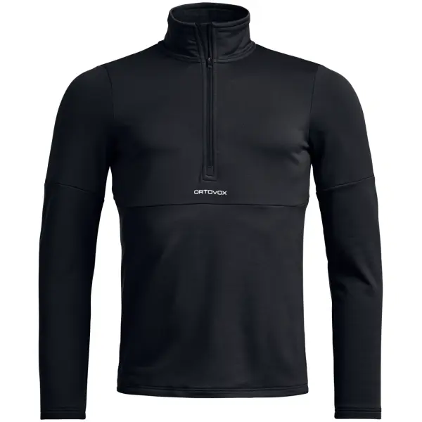 Couche Intermédiaire Ski Ortovox Fleexe Light Zip Neck (XL - Black Raven)