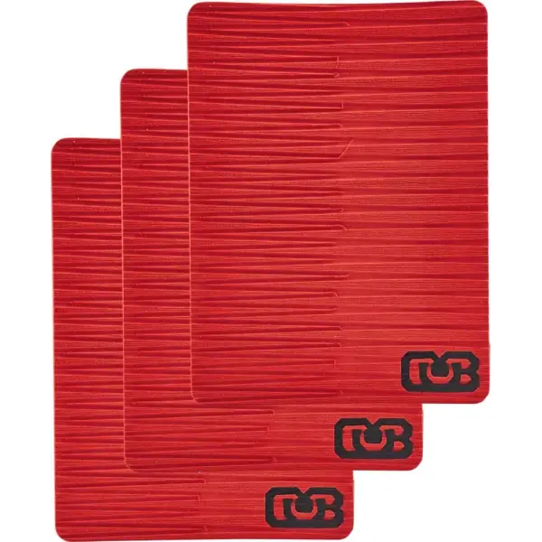 DB Skimboards EVA Pad de Traction Pack de 3 (Rouge)