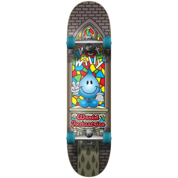 Skateboard Enfant World Industries Stained Glass V2 Soft Top (6.75" - Bleu)