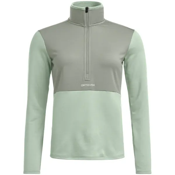 Couche Intermédiaire Ski Ortovox Fleece Light Zip Neck W (L - Green Acid)